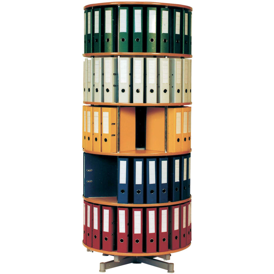 Ordner-Drehsäule, 5 Etagen, Ø810mm, buche REEF R2081BB5 R2081BB5 D81cm