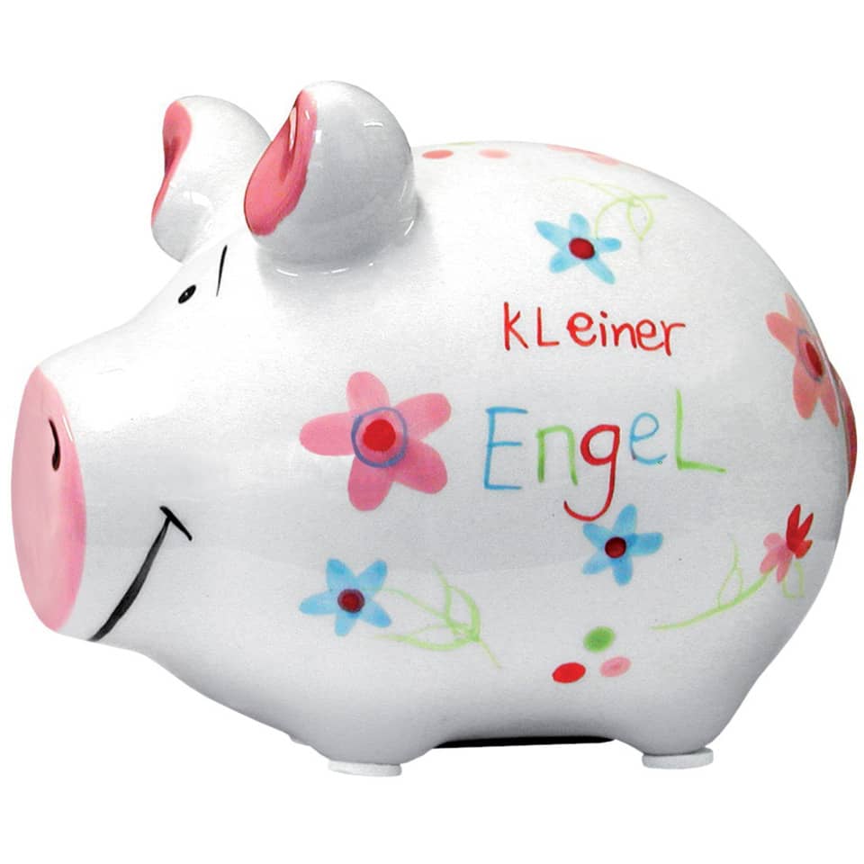 Sparschwein klein "Mein kleiner Engel", 12,5 x 9 x 9 cm, Keramik KCG 10026895 KCG 101021/10026895 Mein kleiner Engel