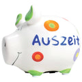 Sparschwein klein "Auszeit", 12,5 x 9 x 9 cm, Keramik KCG 10034725 KCG 101145/10034725 Auszeit