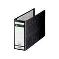 Qualitäts-Ordner 180° Hartpappe, A5 quer, 80mm, schwarz LEITZ 1076-00-00 LEITZ 10760000 77mm o. Grifflo