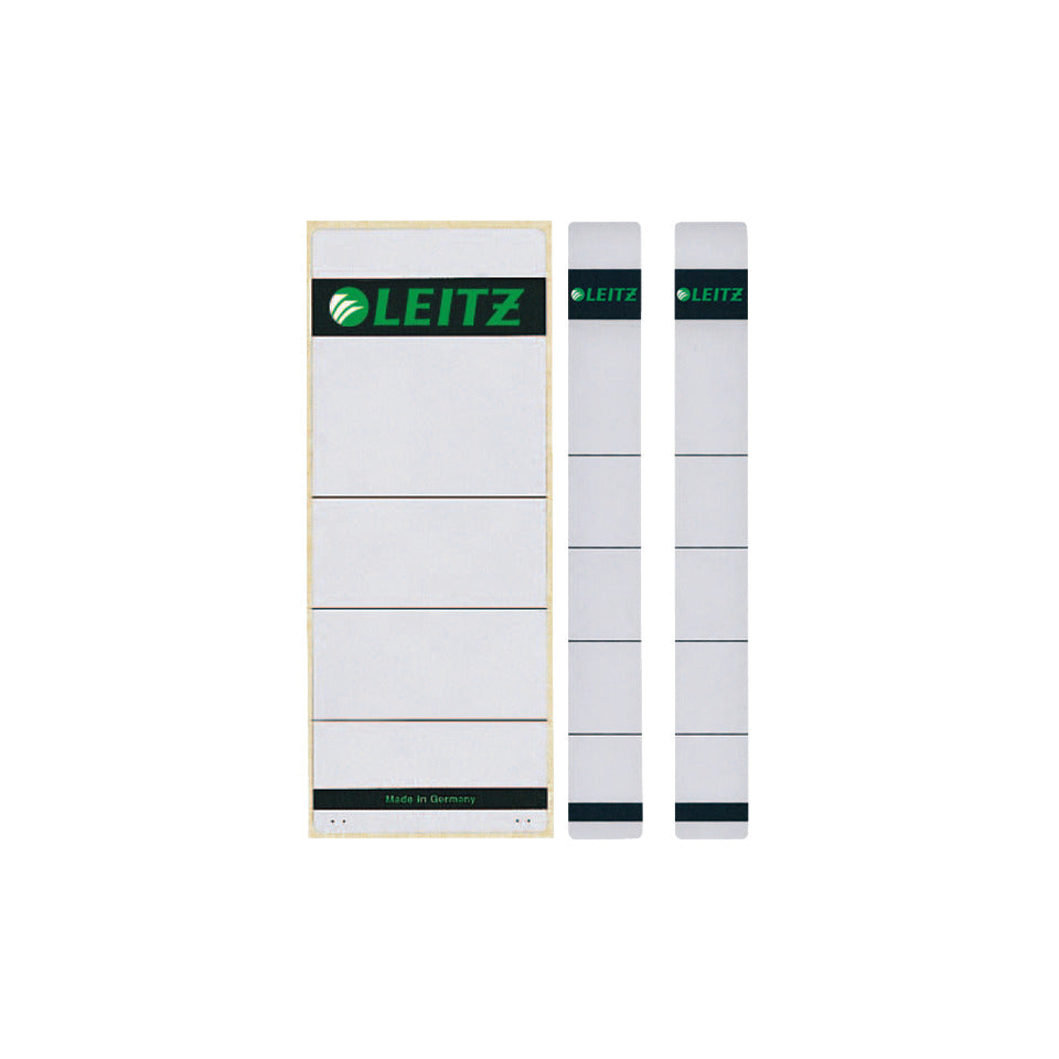Ordnerrückenschild selbstklebend, 23 x 192 mm, schmal/kurz, 10 Stück, grau LEITZ 1646-00-85 LEITZ 16460085 skl PG 10ST
