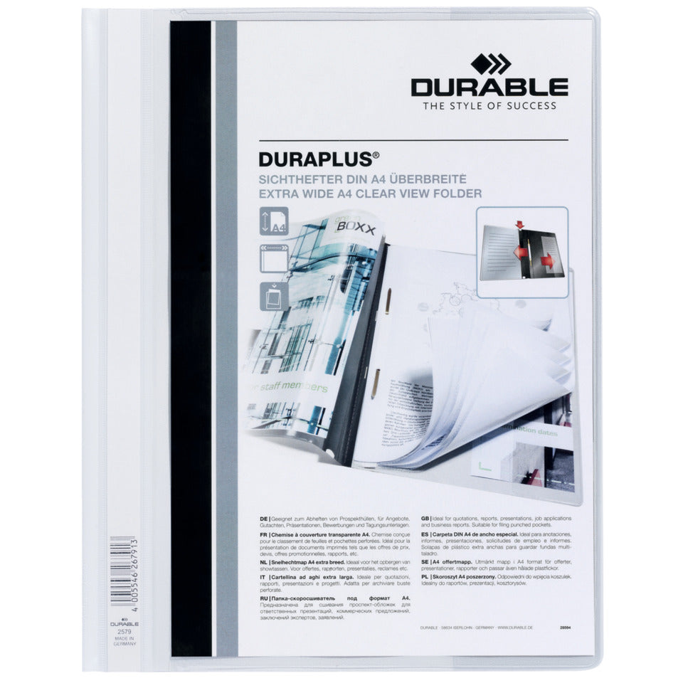 Angebotshefter Duraplus, A4, weiß DURABLE 2579 02 DURABLE 2579 02 Plastik