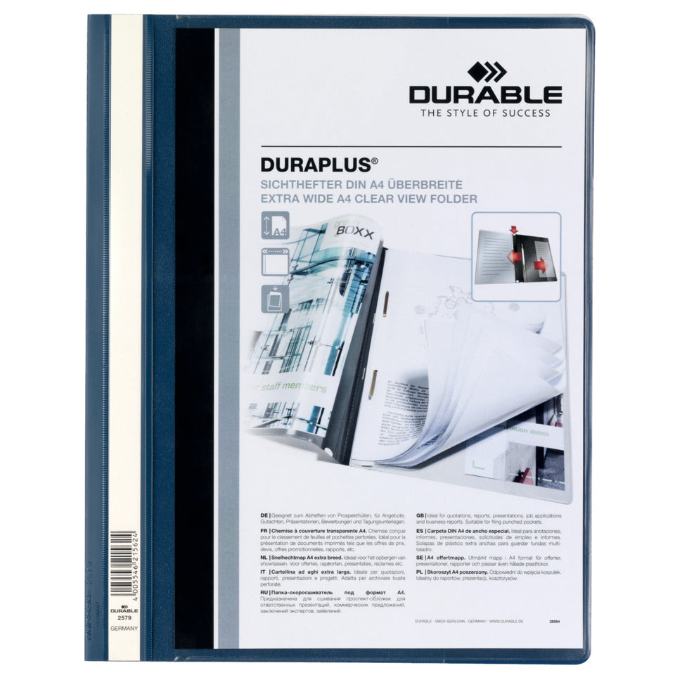 Angebotshefter Duraplus, A4, dunkelblau DURABLE 2579 07 DURABLE 2579 07 Plastik