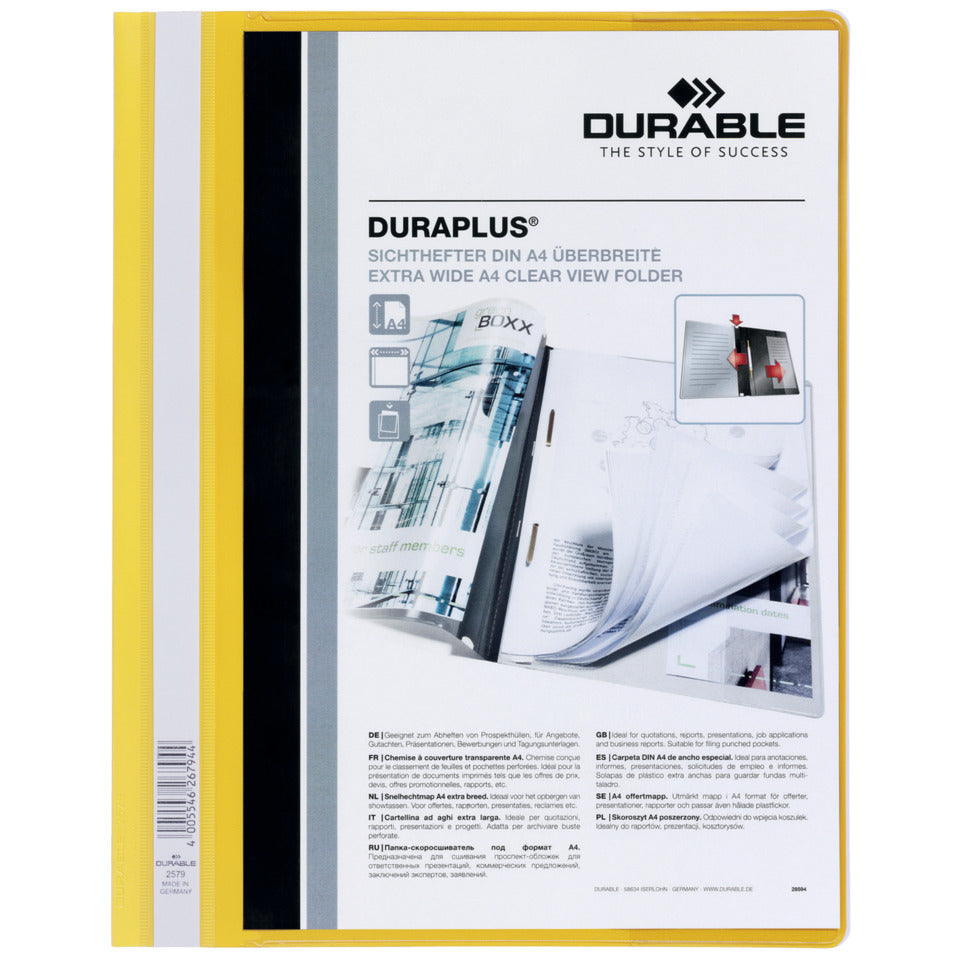 Angebotshefter Duraplus, A4, gelb DURABLE 2579 04 DURABLE 2579 04 Plastik