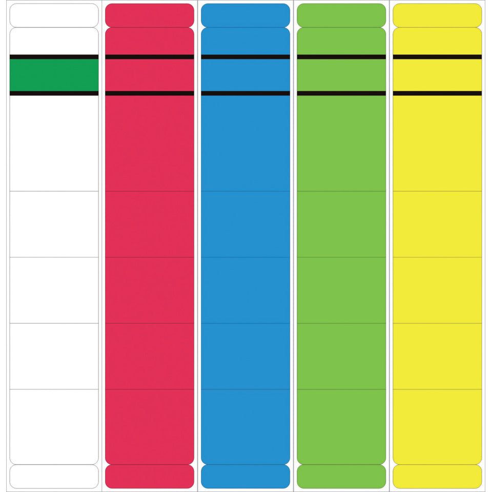 Ordnerrückenschild selbstklebend, 39 x 280 mm, schmal/lang, 10 Stück, rot  5864 NEUTRAL 5864  skl  Pg 10St