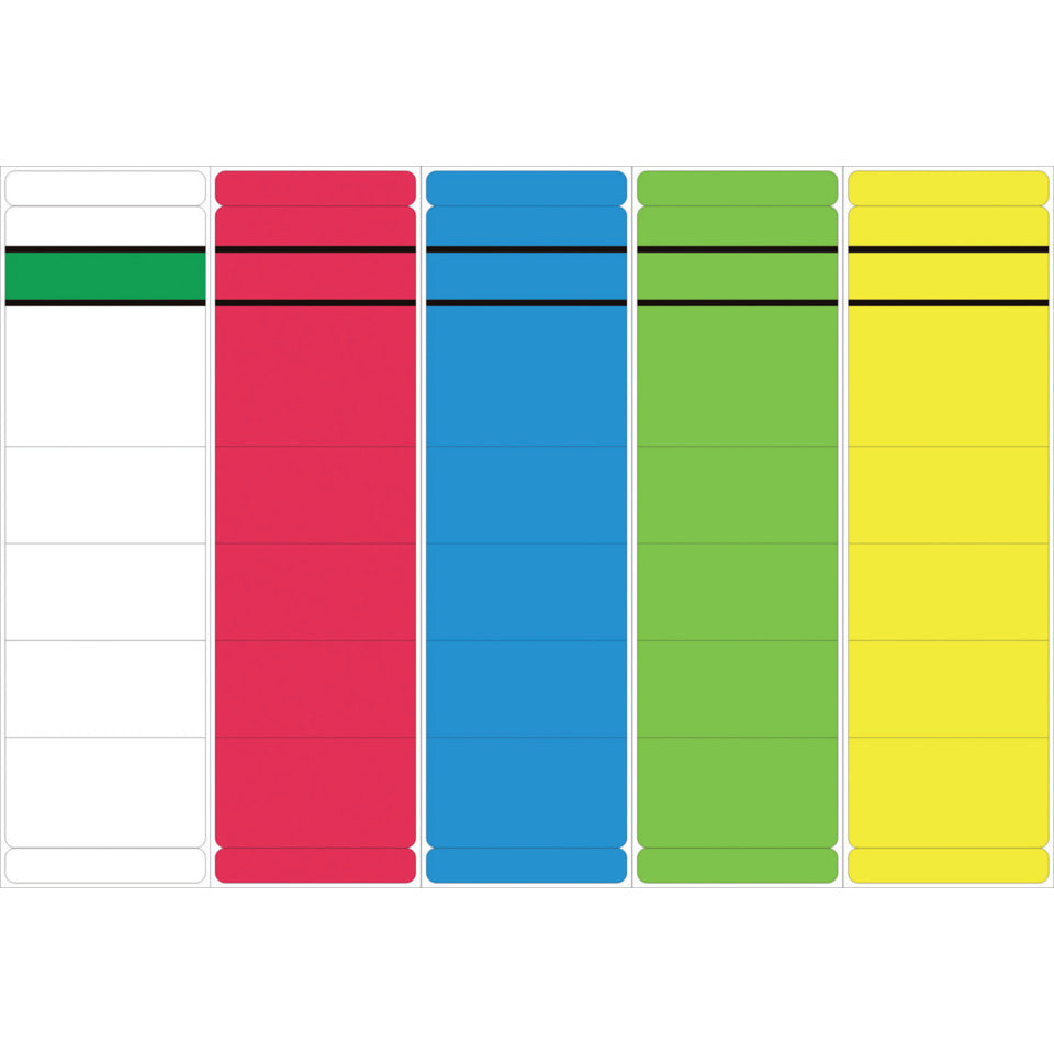 Ordnerrückenschild selbstklebend, 60 x 192 mm, breit/kurz, 10 Stück, blau  5848 NEUTRAL 5848  skl  Pg 10St
