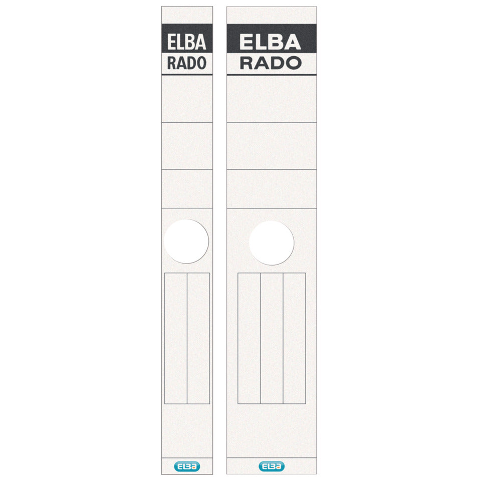 Hängeordner-Rückenschild selbstklebend, 59 x 290 mm, breit/lang, 10 Stück, weiß ELBA 100420958 ELBA 100420958 04407