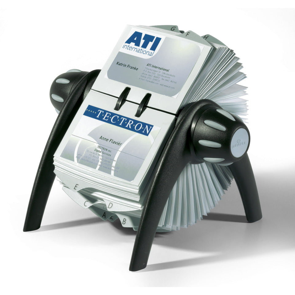 Rollkartei VISIFIX® FLIP, 400 Karten, 104 x 72, 215 x 185 x 120 mm, schwarz DURABLE 2417-01 DURABLE 2417 01 VISIFIX