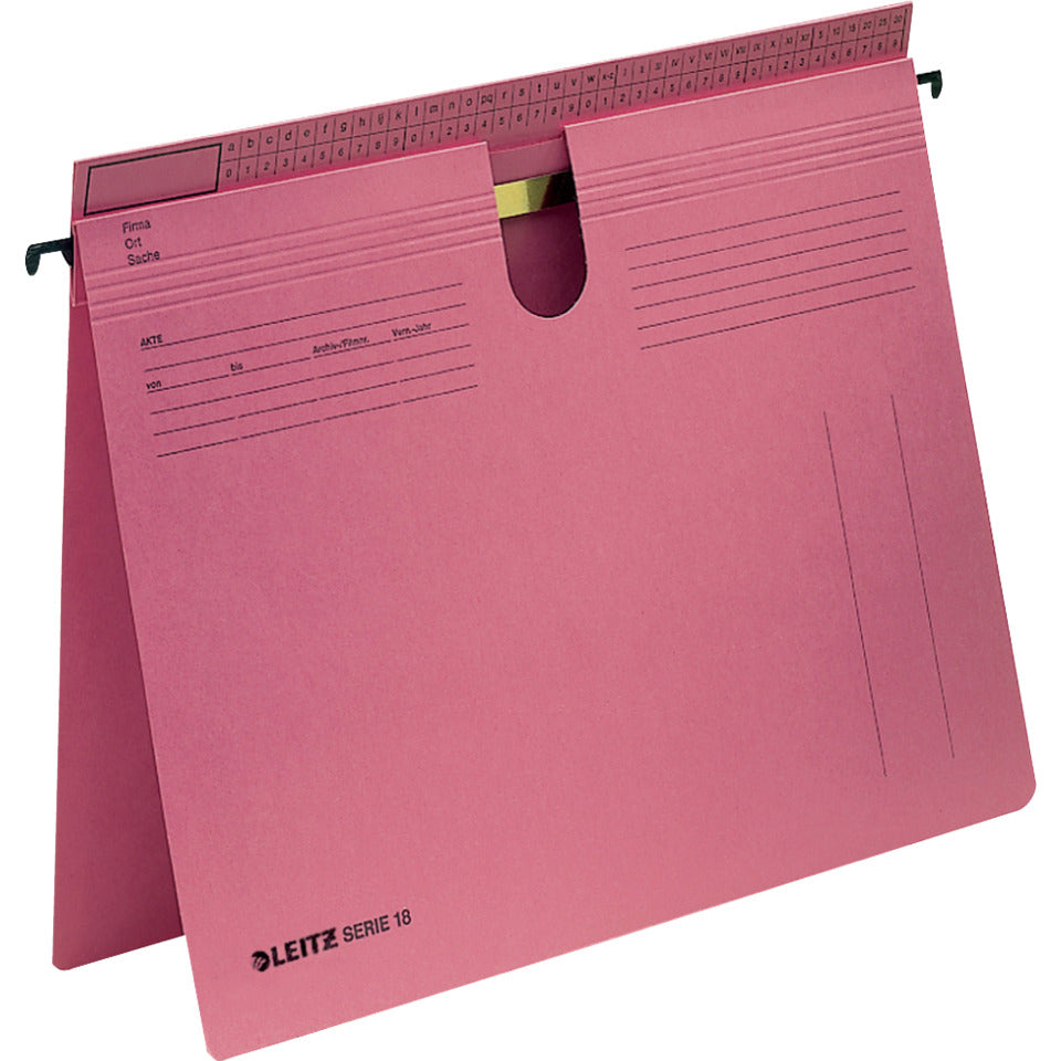 Hängehefter Serie 18, A4, 250g/m², kfm-/Amtsheftung, rot LEITZ 1814-00-25 LEITZ 1814-00-25 250g Serie 18