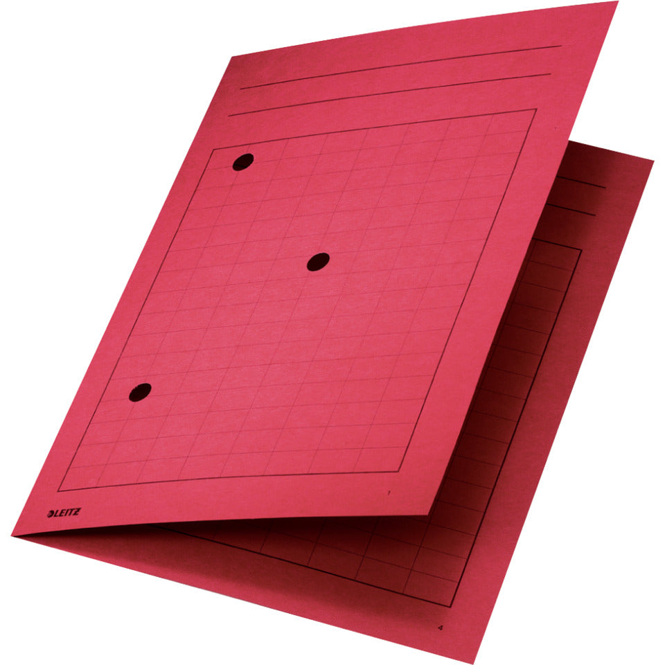 Umlaufmappe, A4, Gitterdruck, 320g/m², rot LEITZ 3998-00-25 LEITZ 39980025 Karton 320g