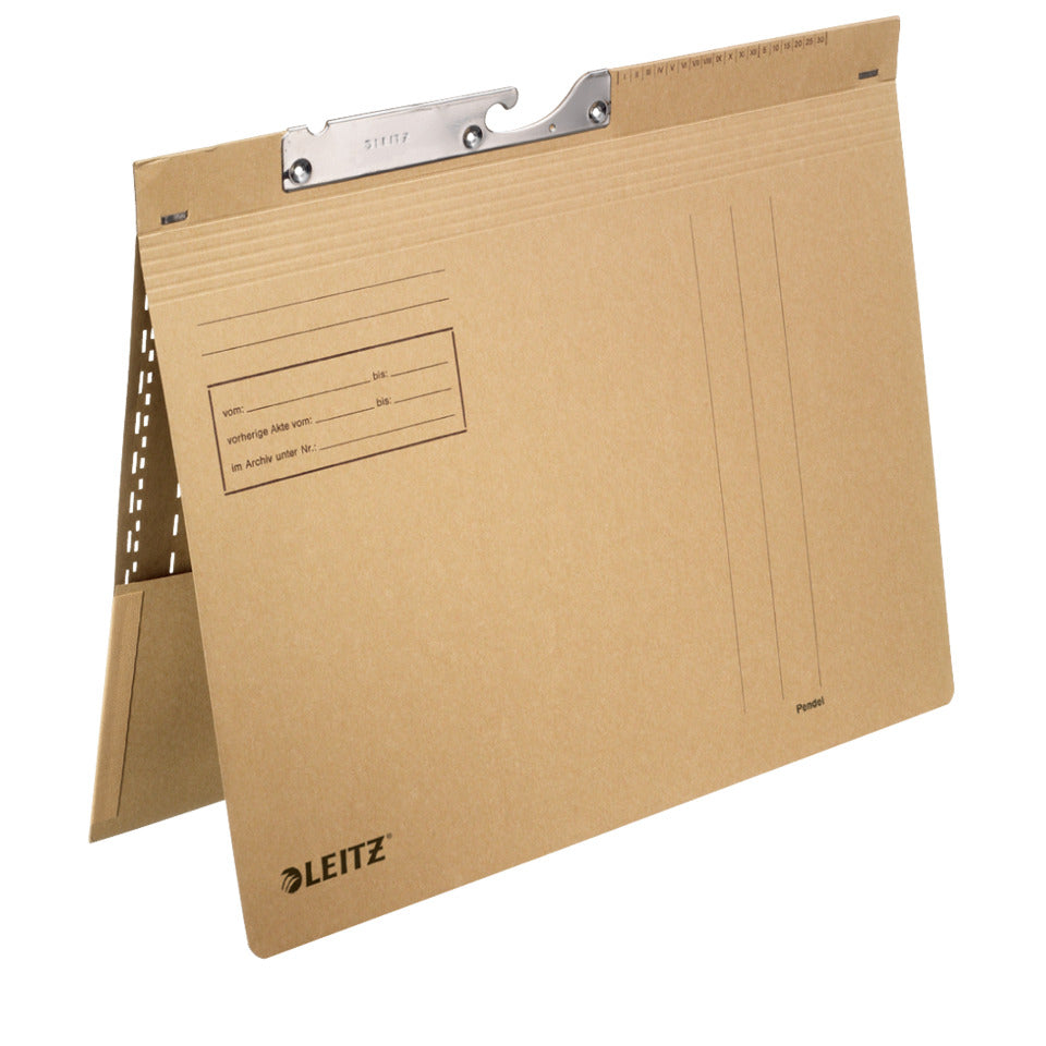 Pendelhefter Combi mit Tasche, kfm. Heftung, A4, 250g/m², naturbraun LEITZ 2112-00-00