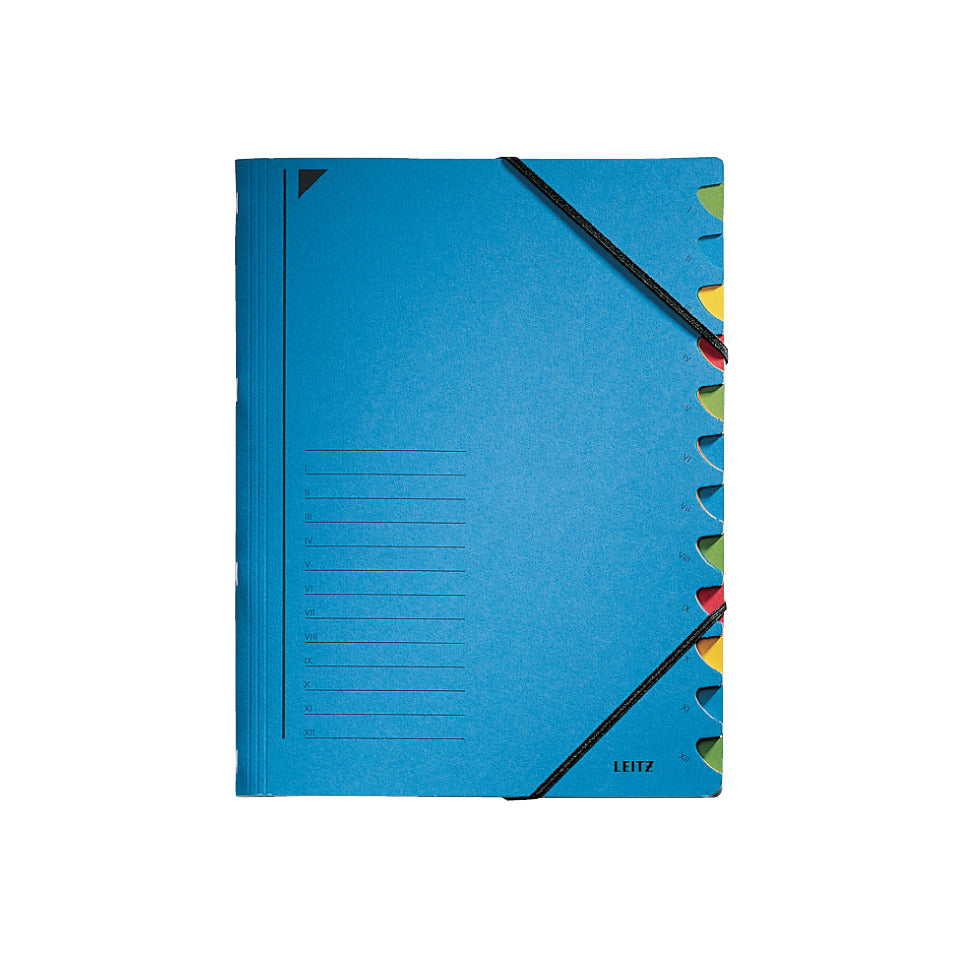 Ordnungsmappe, A4, Karton, 12 Fächer, blau LEITZ 3912-00-35 LEITZ 3912-00-35 Karton