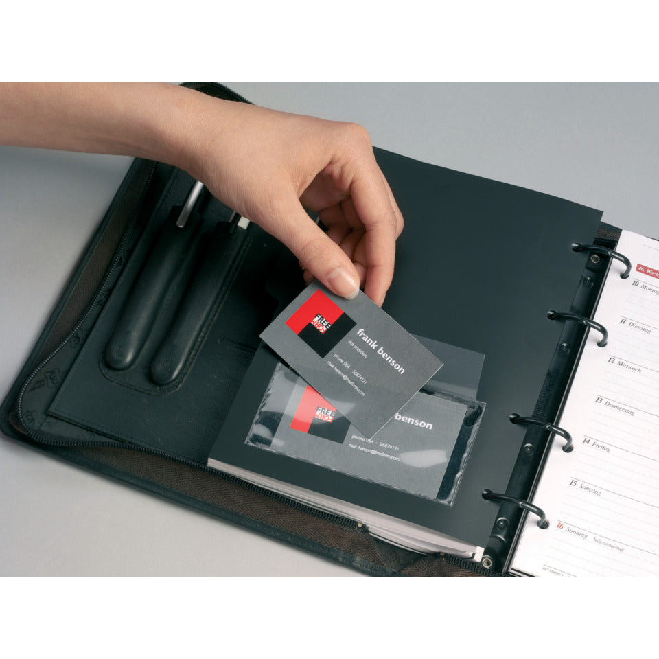 Selbstklebetasche POCKETFIX®, 90 x 57 mm, mit Klappe, transparent DURABLE 8092 19 DURABLE 8092 19 10ST Pocketfix