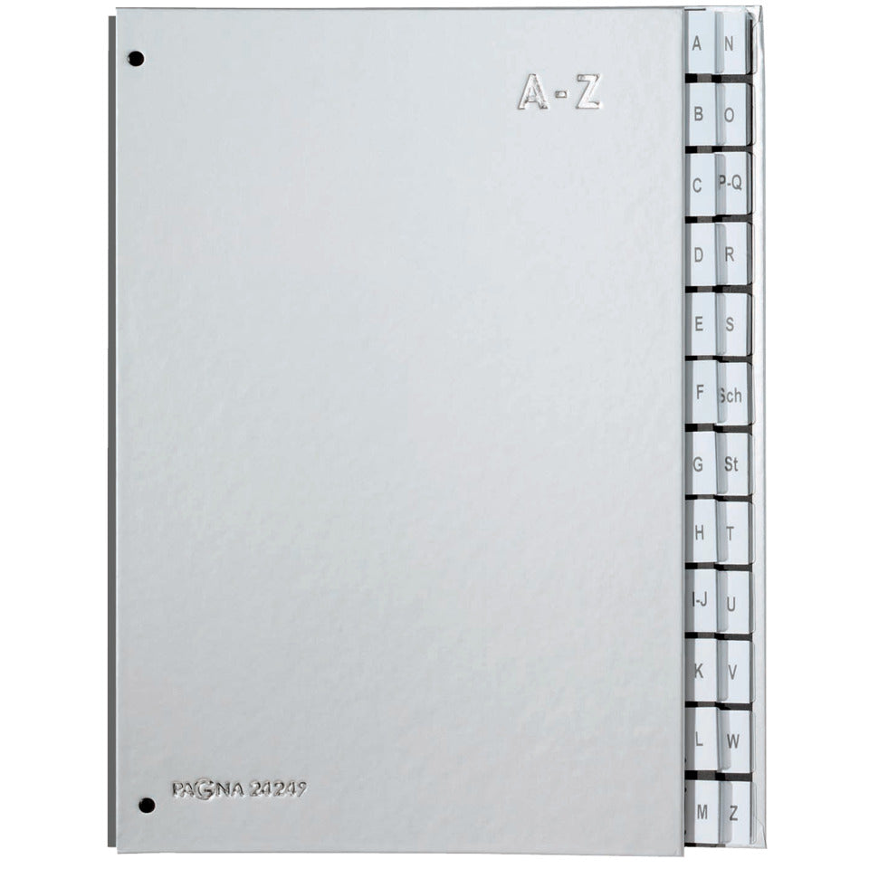 Pultordner A-Z, A4, 24-teilig, silber PAGNA 24249-14 PAGNA 24249-14  24-teilig