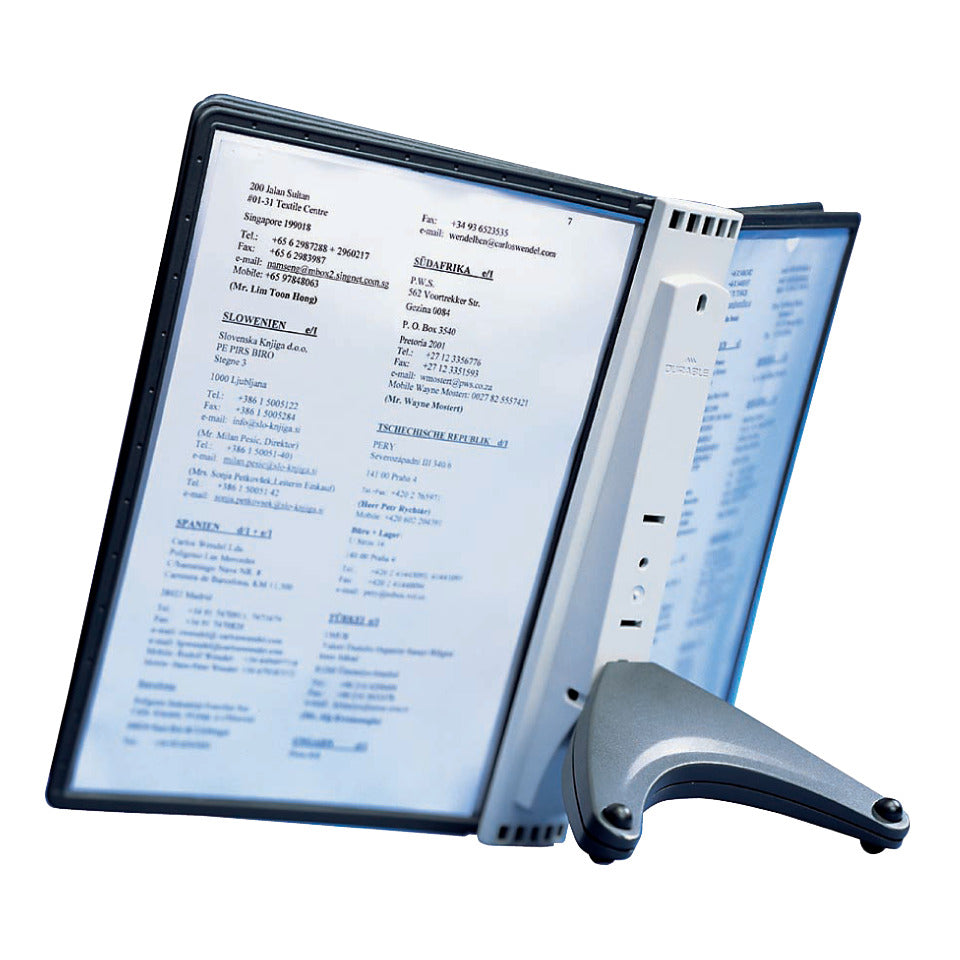 Sichttafelsystem SHERPA® soho Display System table 5, anthr./gr, 263x340x75mm DURABLE 5540 01 DURABLE 5540 01 mit Tafeln