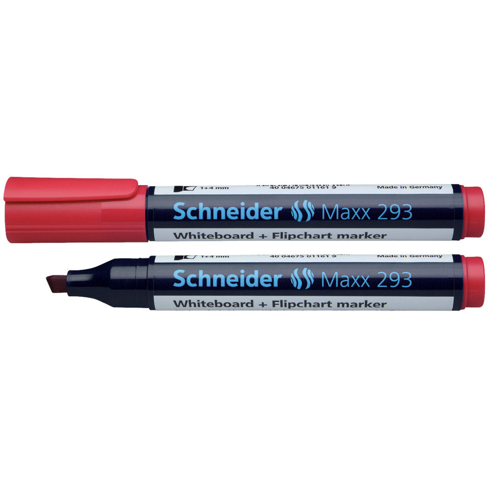 Boardmarker Maxx 293, nachfüllbar, 2+5 mm, rot SCHNEIDER SN129302 SCHNEIDER SN129302 Keilspitze