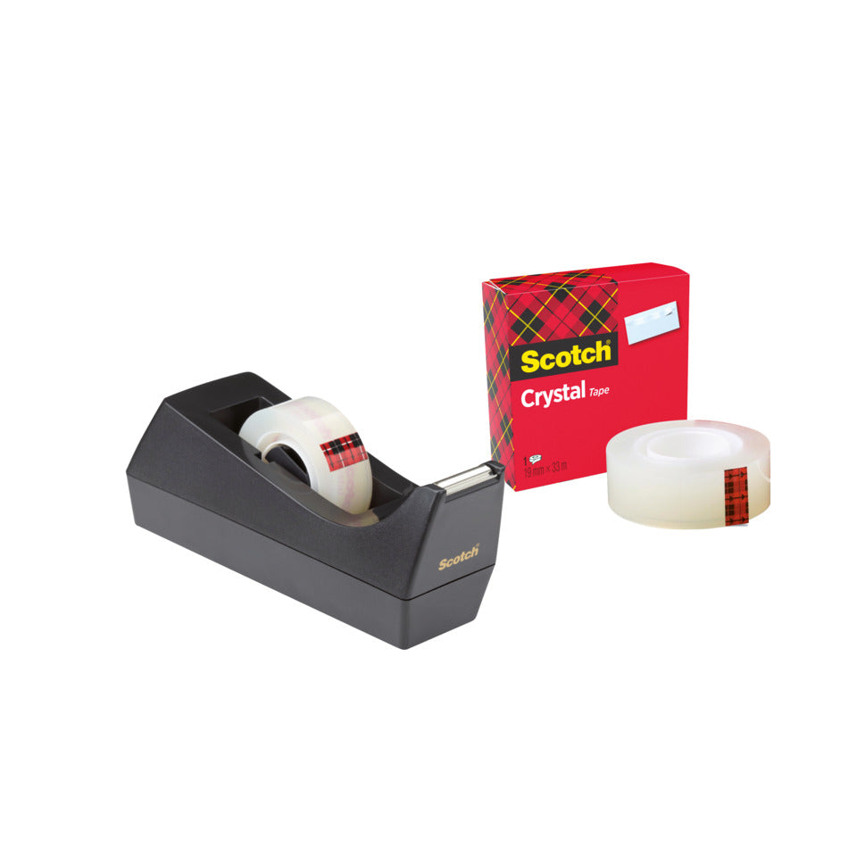 Tischabroller mit 1 Rolle Scotch® Crystal Klebeband SCOTCH 83980 SCOTCH SC1 C38+1Crystal Tape
