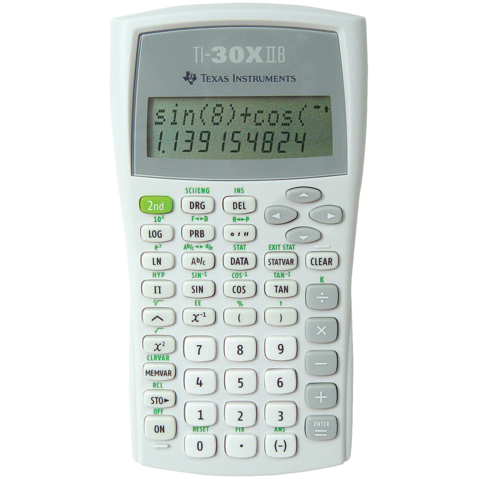 Schulrechner zweizeilig, Batteriebetrieb TEXAS INSTRUMENTS TI-30X IIB TEXAS 754747 TI30X II Batterie