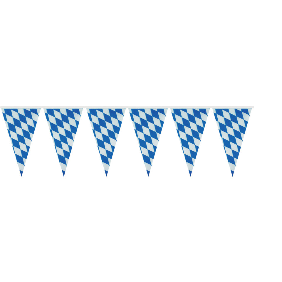 Wimpelkette Raute, 4m, weiss/blau RIETHMÜLLER 8829 RIETHMÜLLER 8829 4m Wetterfest