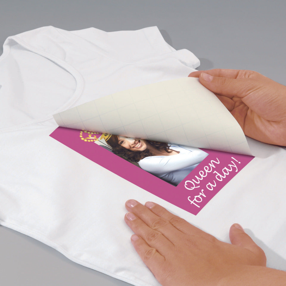 Bügelfolie Inkjet für helle Textilien, A4, 110g/m², 3 Blatt SIGEL IP650 SIGEL IP650 f. helle Textilien