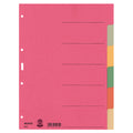 Kartonregister Blanko, A4, Karton, 6 Blatt, farbig LEITZ 4358-00-00 LEITZ 43580000 Karton fbg.Tabs