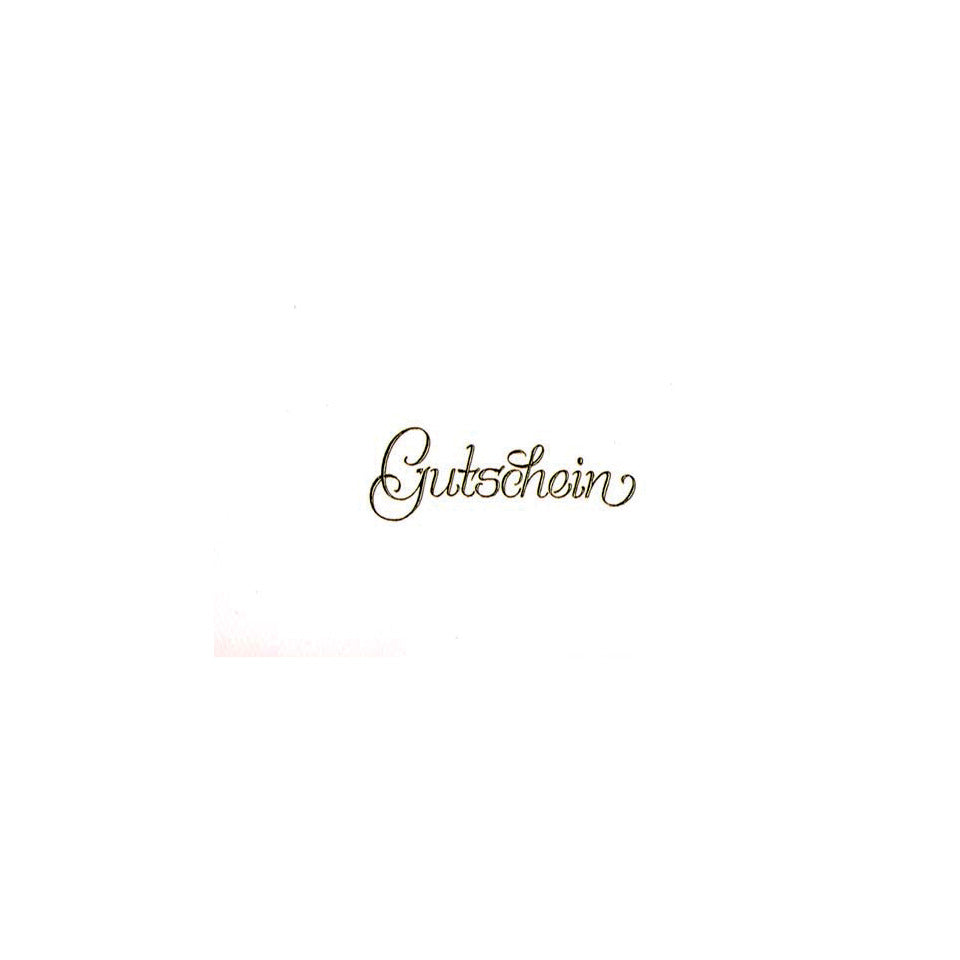 Gutscheinkarte  411521 41-1521  Schrift