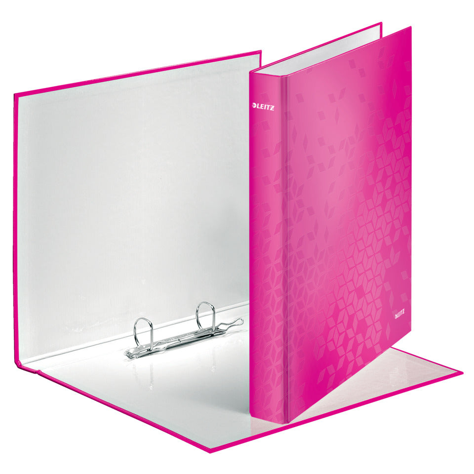 Ringbuch WOW, A4+, PP, 2 Ringe, 25 mm, pink LEITZ 4241-00-23