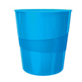 Papierkorb WOW, 15l, Polystyren, blau LEITZ 5278-10-36