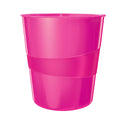 Papierkorb WOW, 15l, Polystyren, pink LEITZ 5278-10-23