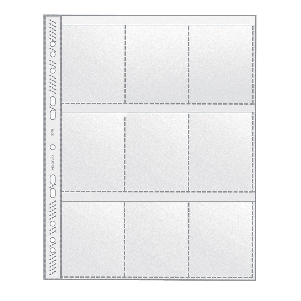 Sammelhülle, A4, 9 Taschen, 100 Stück VELOFLEX 5349 000 VELOFLEX 5349 000 m.9 Taschen