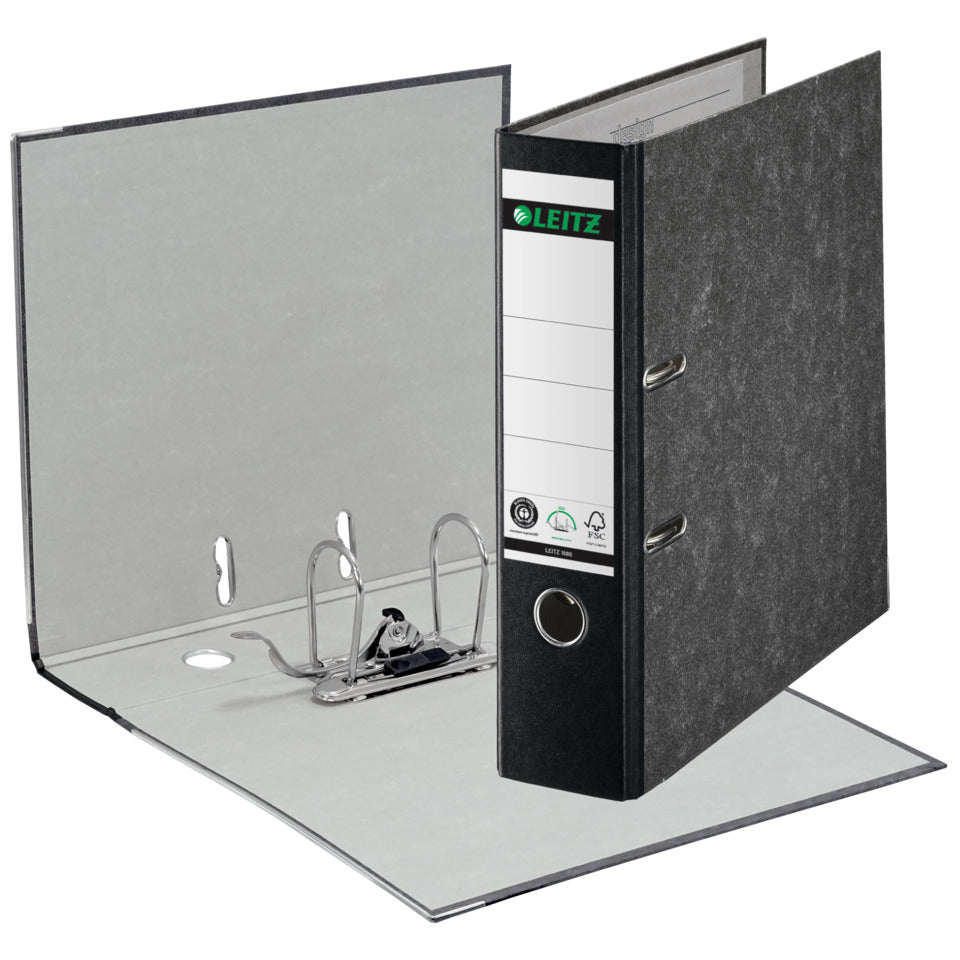 Qualitäts-Ordner 180°, A4, 80mm, schwarz LEITZ 1080-50-95