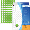 Etiketten permanent, Ø13mm, 2464 Stück, grün HERMA 2235 HERMA 2235 Farbpunkte