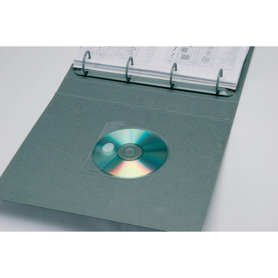CD-Hülle, selbstklebend, 10 Stück Q-CONNECT KF27032 Q-CONNECT KF27032 m.Lasche