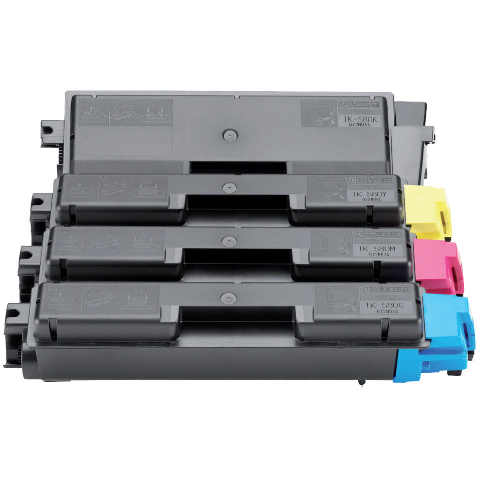 Lasertoner TK-580Y, 2.800 Seiten, yellow KYOCERA-MITA KYOTK580Y KYOCERA 1T02KTANL0