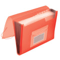 Fächertasche, 13-teilig, transluzent rot Q-CONNECT KF02478 Q-CONNECT KF02478 13tlg.