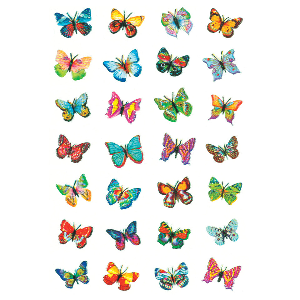 Sticker Schmetterlinge, Glitterfolie, 28 Stück HERMA 6819 HERMA 6819 Magicsticker Glitterfolie