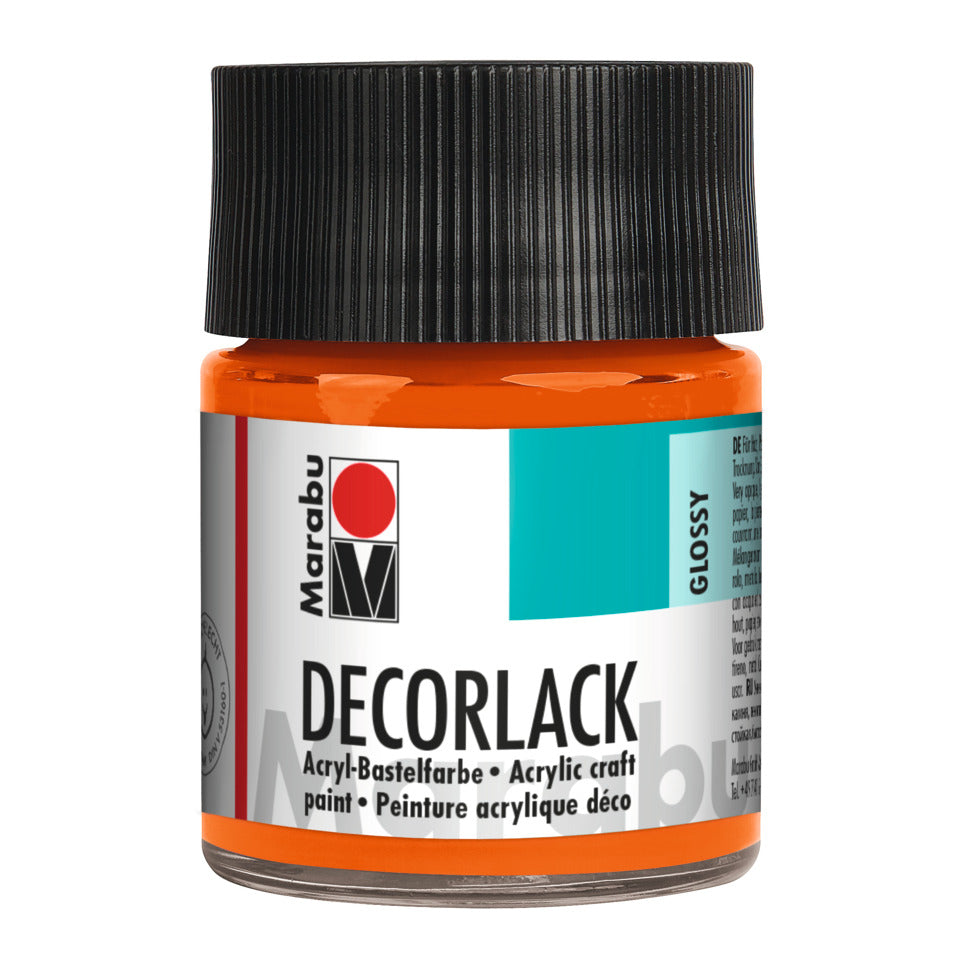 Decorlack Acryl, 50ml, orange MARABU 11300 005 013 MARABU 1130 05 013  50ml
