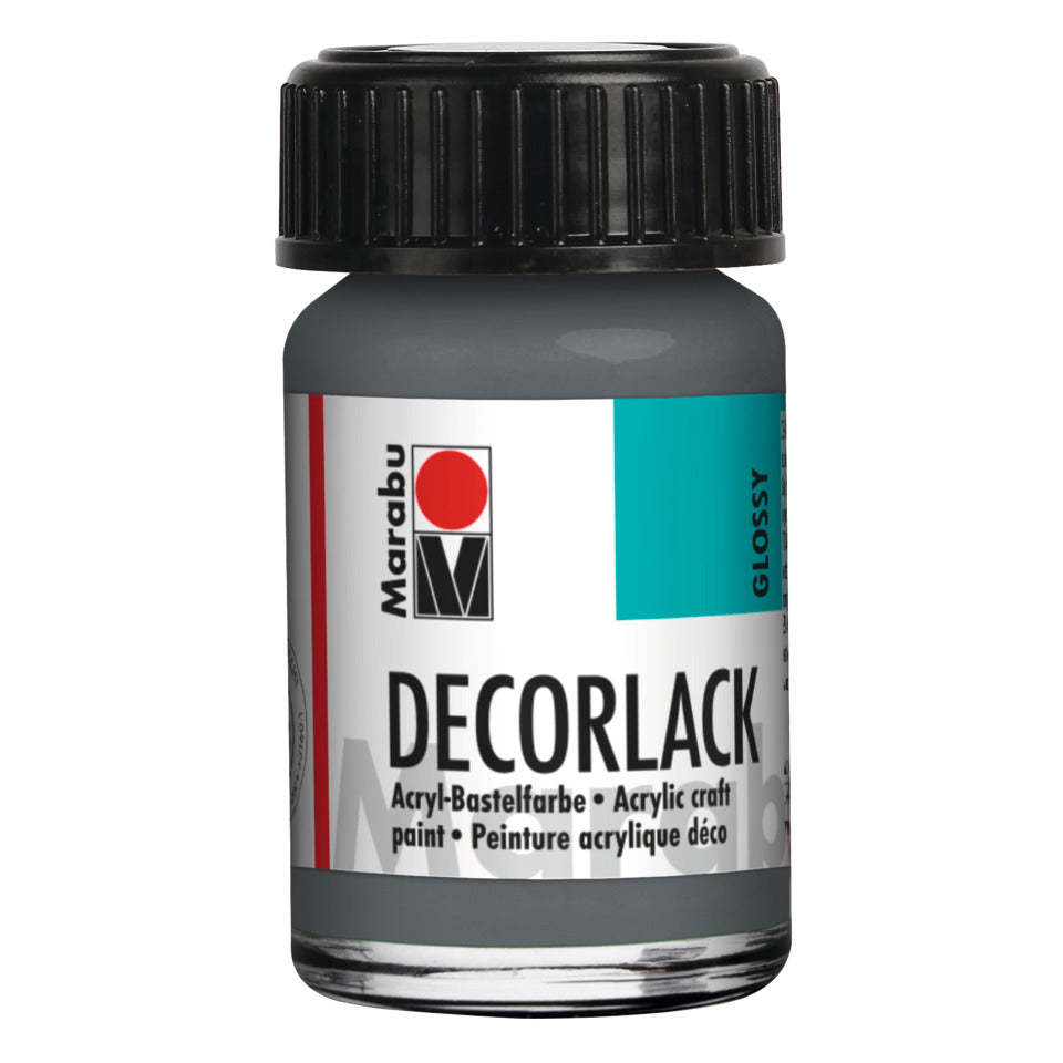Decorlack Acryl, 15ml, grau MARABU 11300 039 078 MARABU 1130 39 078  15ml