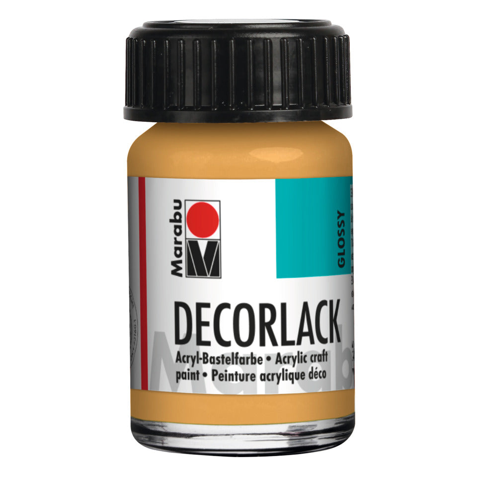 Decorlack Acryl, 15ml, metallic gold MARABU 11300 039 784 MARABU 1130 39 784  15ml