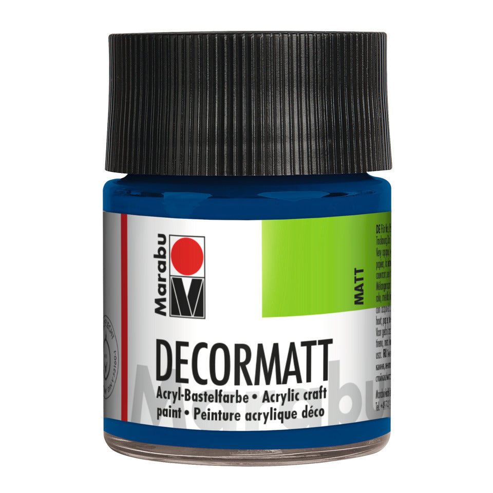 Decormatt Acryl, 50ml, dunkelblau MARABU 14010 005 053 MARABU 1401 05 053   50ml