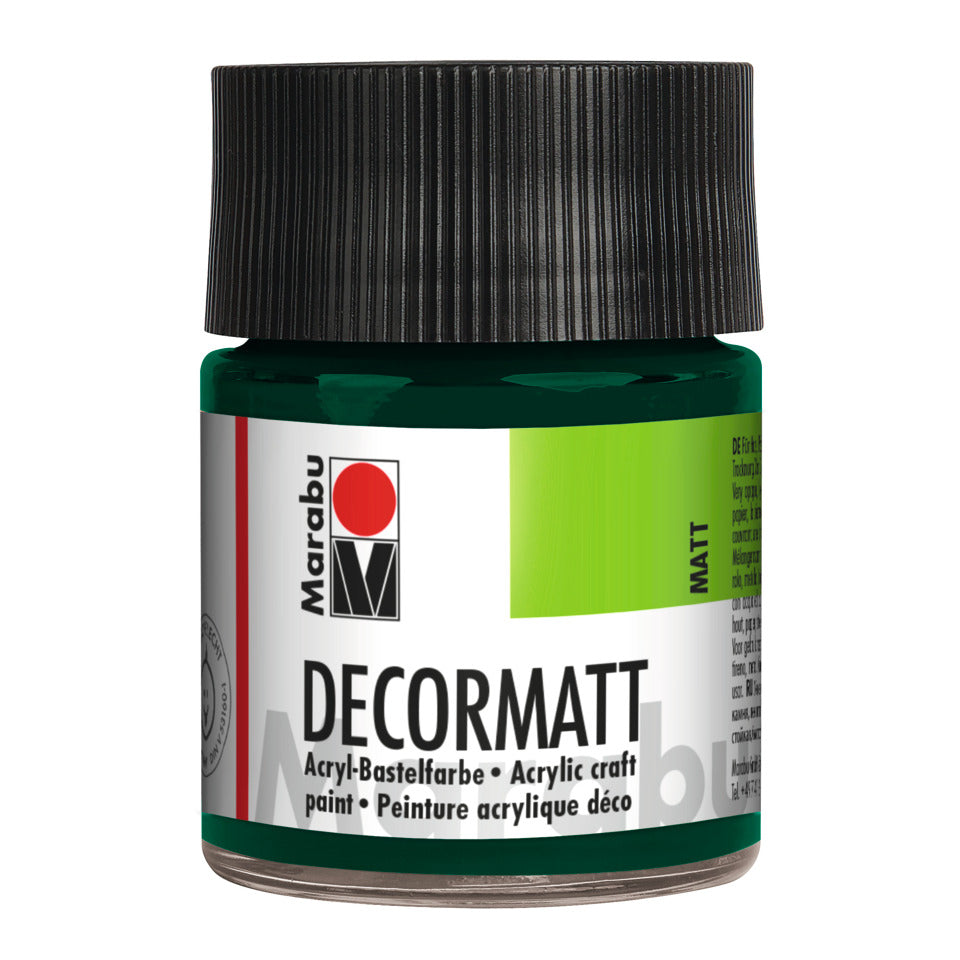 Decormatt Acryl, 50ml, tannengrün MARABU 14010 005 075 MARABU 1401 05 075   50ml