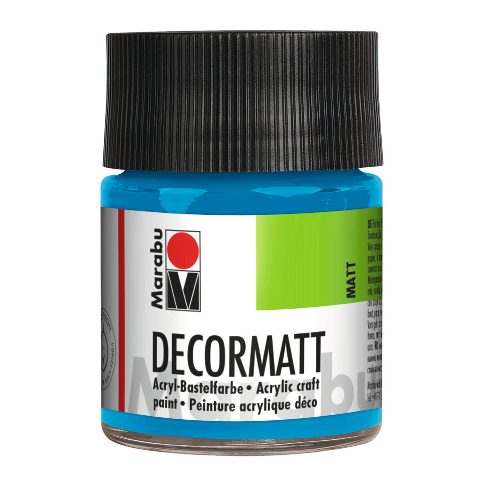 Decormatt Acryl, 50ml, azurblau MARABU 14010 005 095 MARABU 1401 05 095  50ml