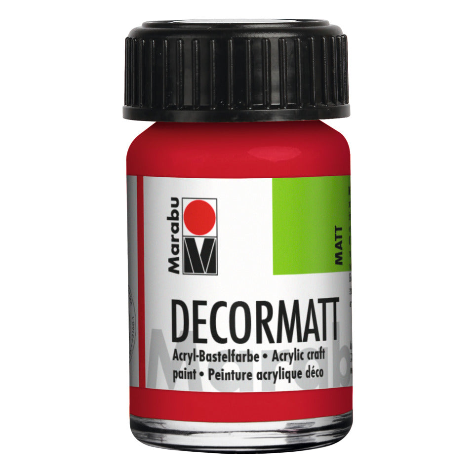 Decormatt Acryl, 15ml, kirschrot MARABU 14010 039 031 MARABU 1401 39 031 15ml Glas
