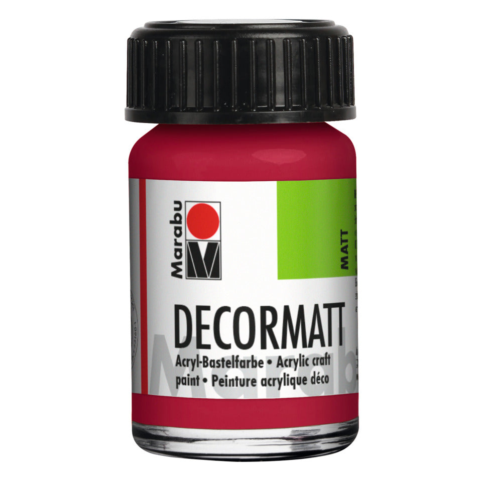 Decormatt Acryl, 15ml, kaminrot MARABU 14010 039 032 MARABU 1401 39 032 15ml Glas