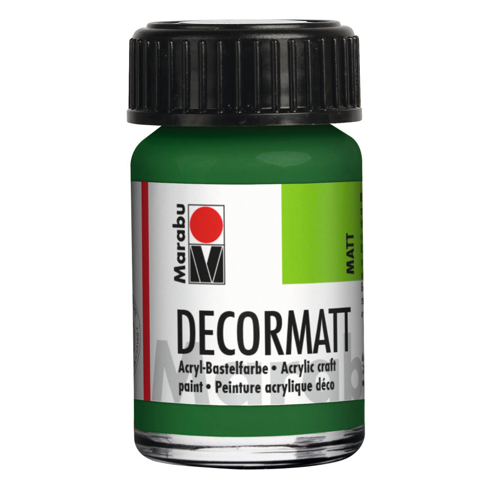 Decormatt Acryl, 15ml, olivgrün MARABU 14010 039 065 MARABU 1401 39 065  15ml Glas