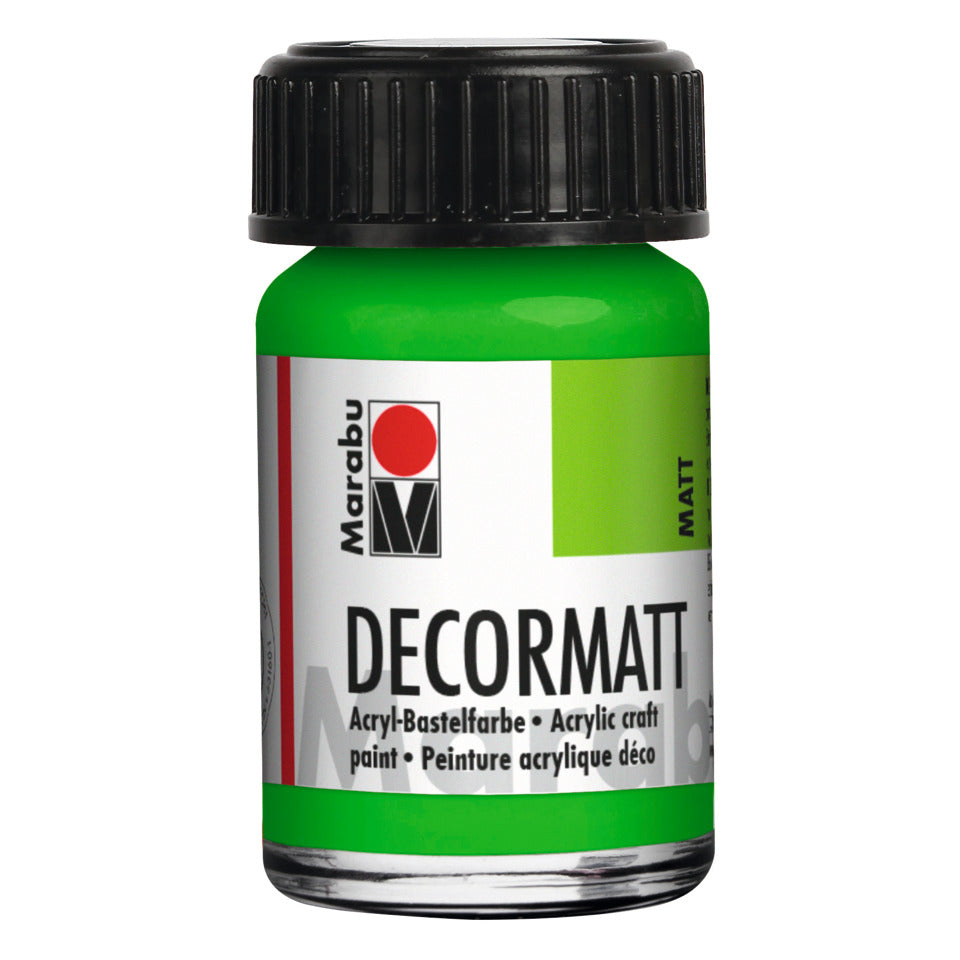 Decormatt Acryl, 15ml, gelbgrün MARABU 14010 039 066 MARABU 1401 39 066  15ml Glas