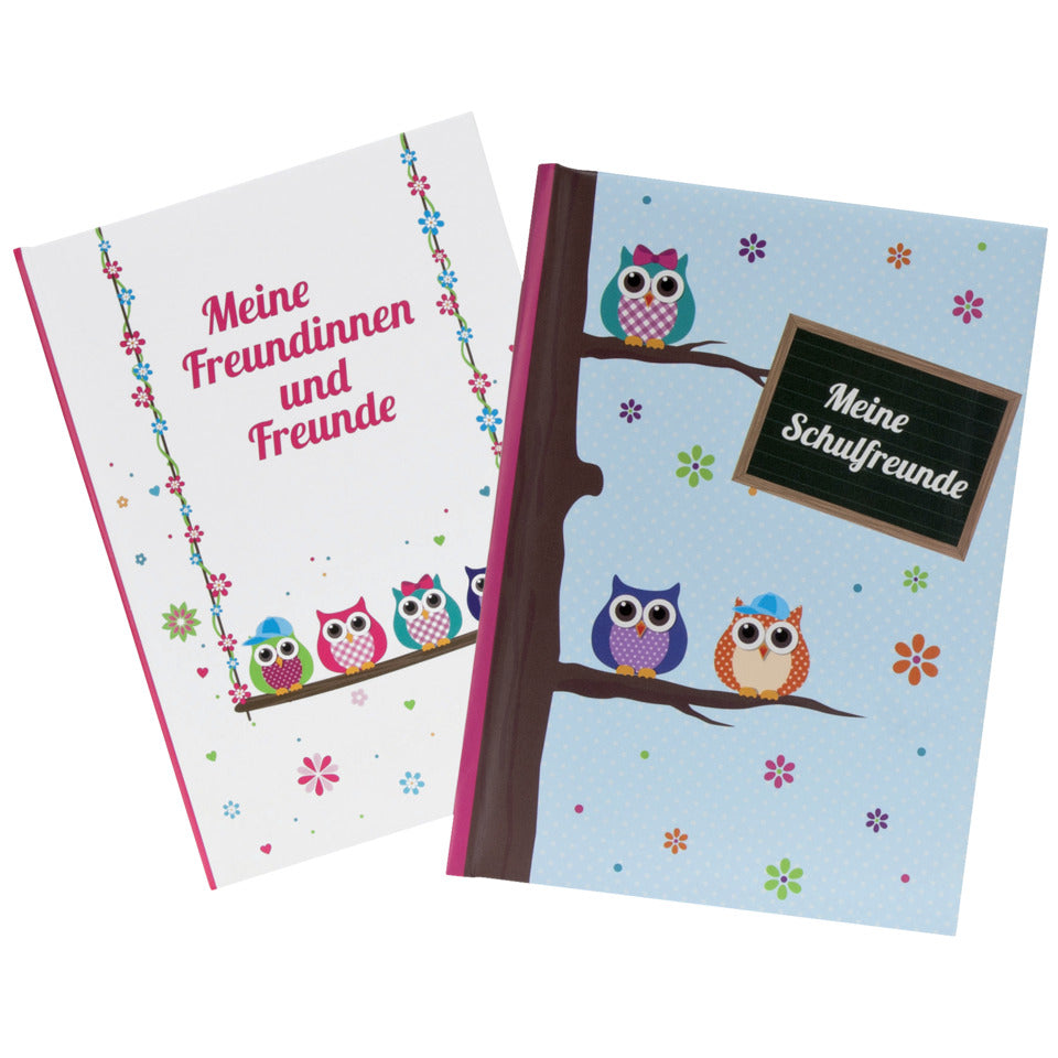Freundebuch Eule, A5, sortiert GOLDBUCH 43043
