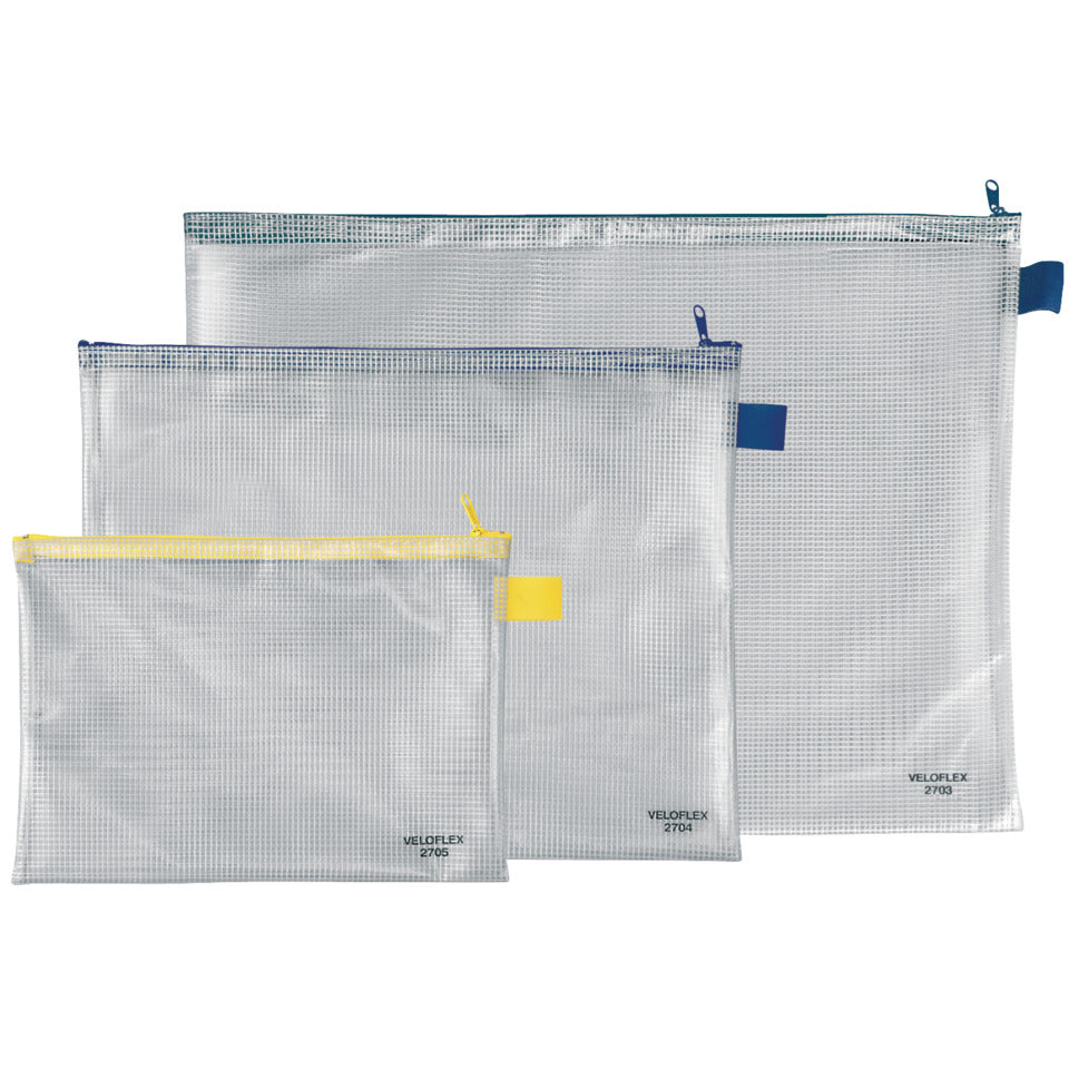 Reißverschlusstasche, A4, transparent VELOFLEX 2704 000 VELOFLEX 2704000  355x270mm
