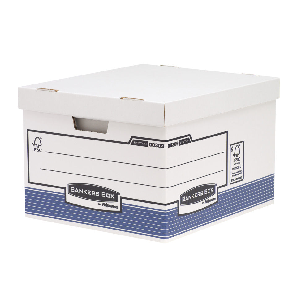 Ablageschachtel, A4, blau   A4 BANKERS BOX 0030901 FELLOWES 0030901