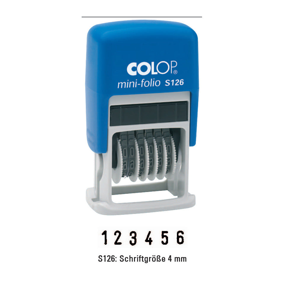 Ziffernstempel Mini-Dater, selbstfärbend COLOP 128280 COLOP S126 selbstfärbend 128280